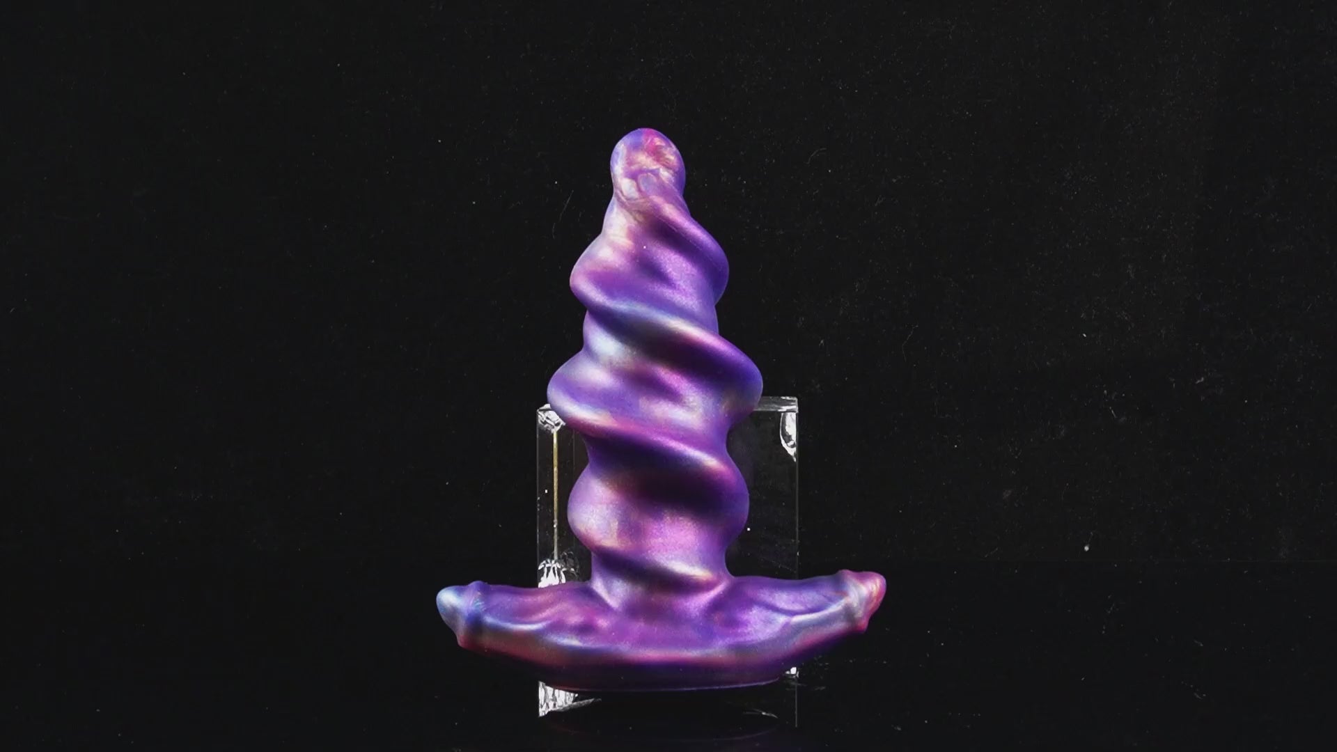 Large Fantasy Silicone Butt Plug 6.5" Spiral Wearable Dildo Plugs Unicorn Dildos Adult Sex Toys for Anal Training