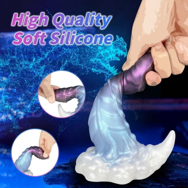 Fantasy Dragon Dildo 7.5" Thick Monster Dildos with Suction Cup Anal Sex Toy Butt Plugs