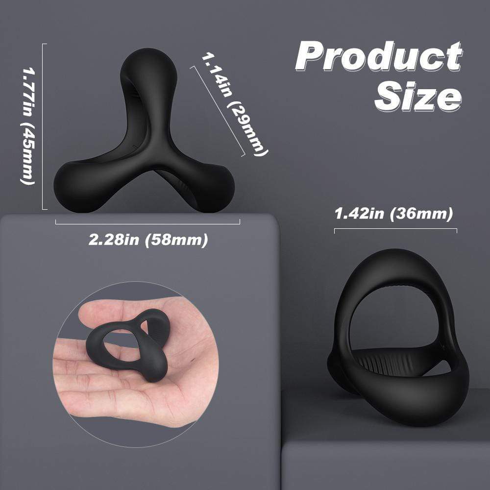 TRIANGLE 1.14 Inch Silicone Penis Ring for Erection Enhancing