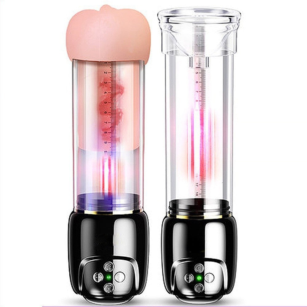 2 IN 1 Realistic Pussy Hannibal Masturbator Penis Pump