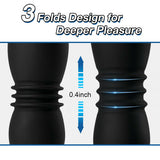 7 Thrusting 7 Vibration 3 Folds Male Anal Prostate Massaging Butt Plugs