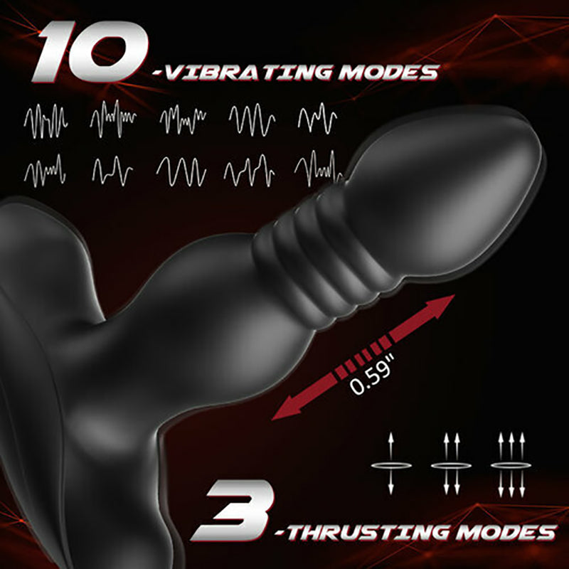 HALE 3 Thrusting 10 Vibrations Anal Plug With Remote Controller Butt plug