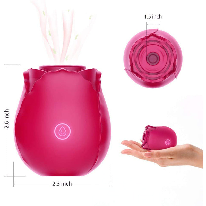 Omysky Flower 7-Frequency Suction Ruby Oral Sex Clitoral Vibrant Rose Toy