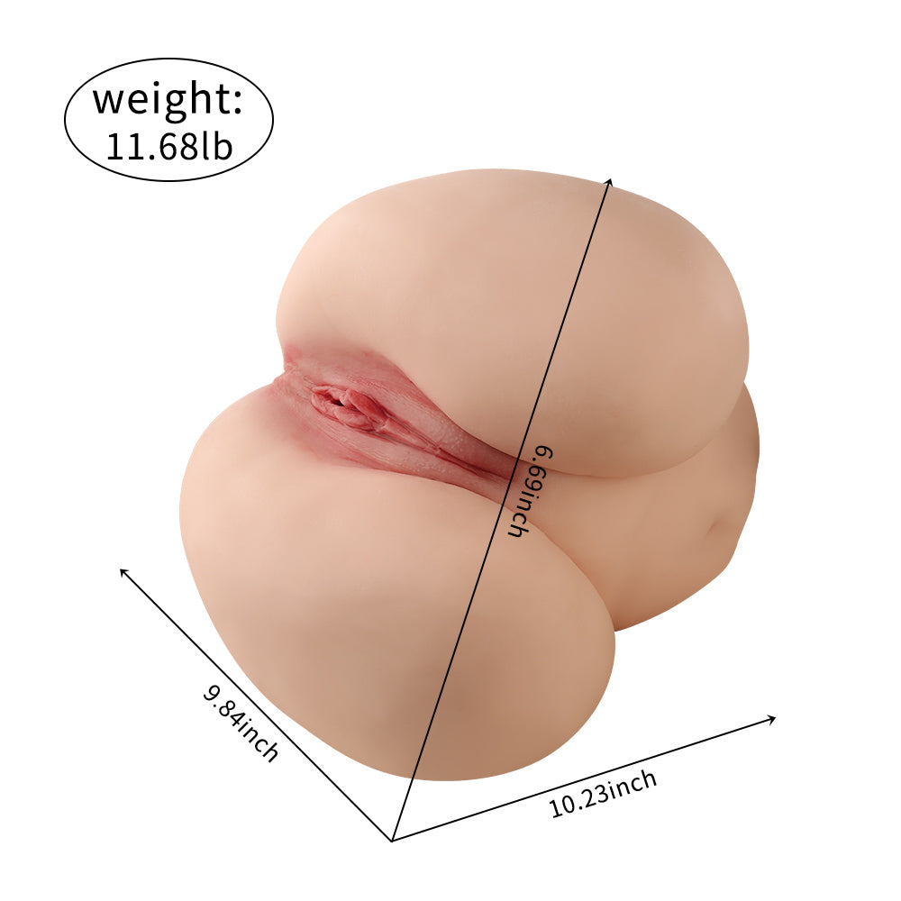 Propinkup Realistic Sex Doll | 11.68lb Lia's Ass Cute Dual Channels Young Vagina Lifelike Plump Butt - propinkup