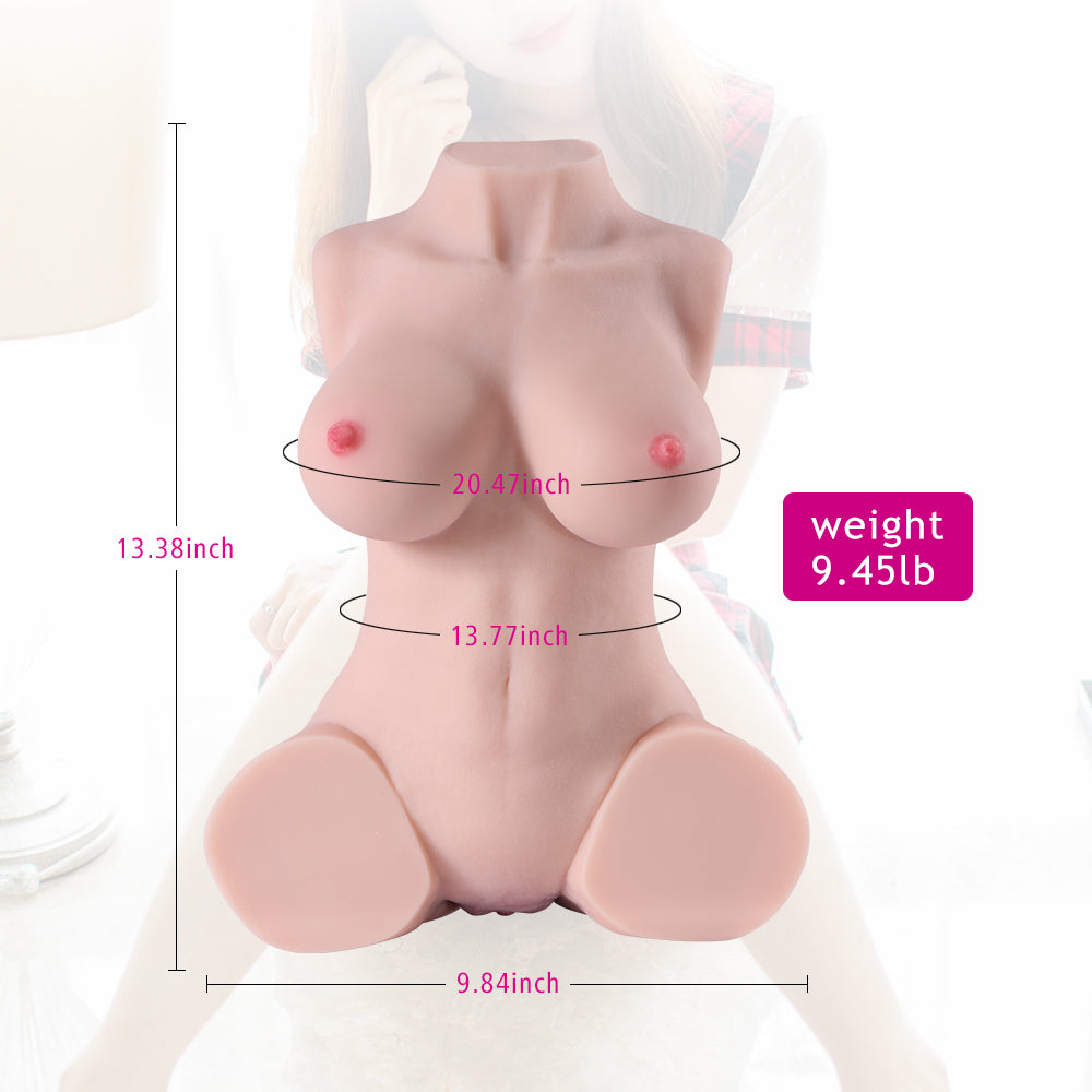 Propinkup Realistic Sex Doll | 9.45lb Lorain Plump Breast 3D Pussy Anal Dual Channels Lifelike Skin Toy