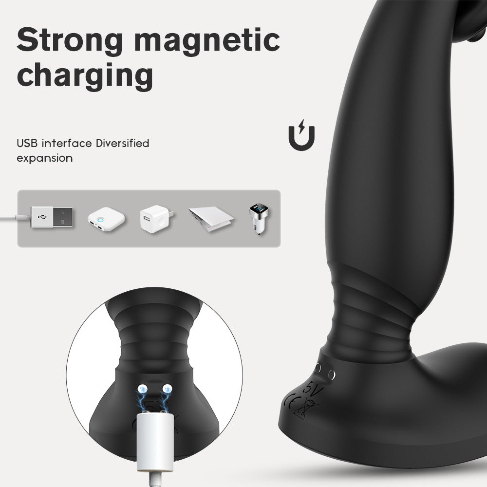 Versatile Vibrating Remote Control Cock Ring Butt Plug Prostate Massager