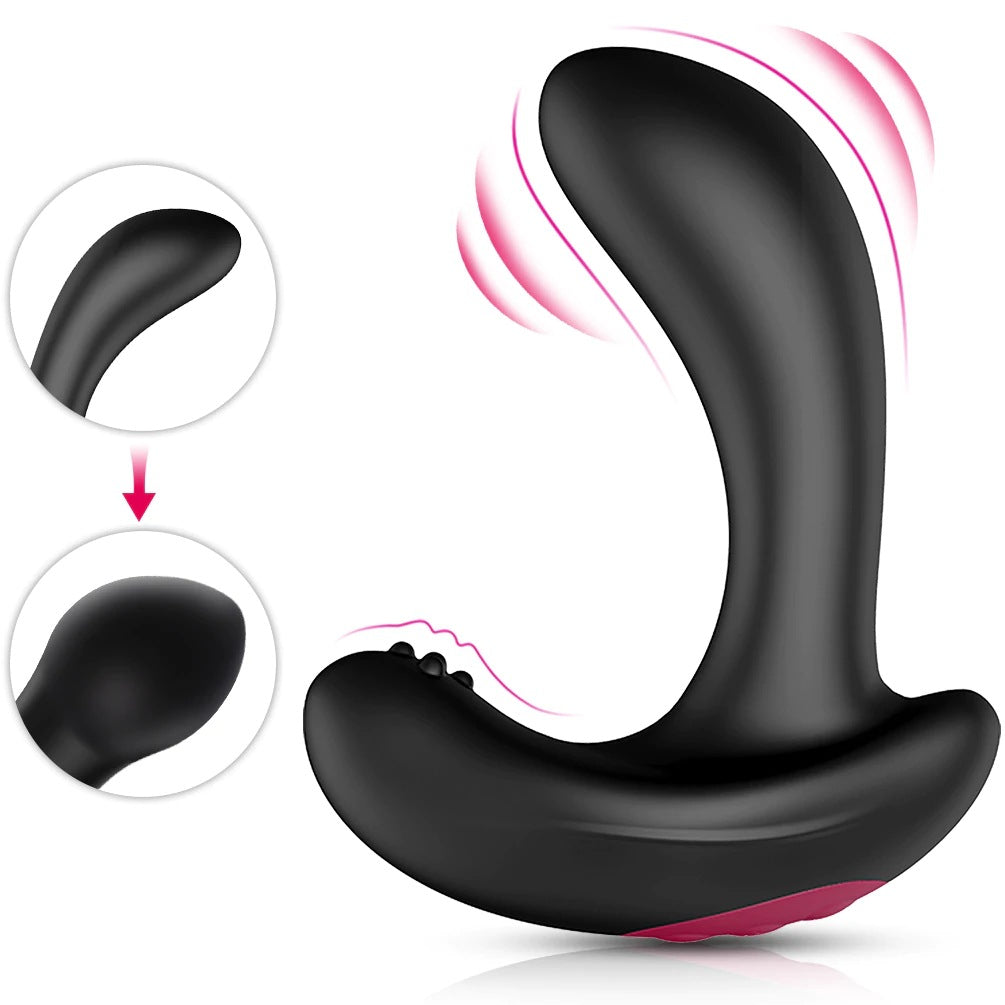 Prostate Massager 10 Frequency Vibration Automatical Air Pump Inflatable Butt Plug