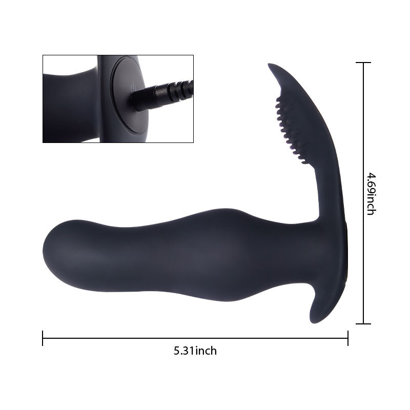 THUNDER 7 Vibrations Extraordinary Prostate Massager Anal Plug with Remote Controller